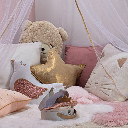 Atmosphera - Sierkussen - Beer - Beige - Ø 27 cm