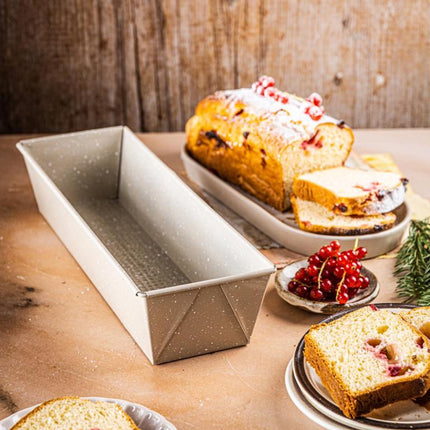 KINGHoff Cakeblik KH-1973 - 35 cm Rechthoekige Vorm - Anti-Aanbak Laag - Geschikt voor Cake en Brood - Ovenbestendig tot 220°C - Cakevorm - Bakvorm