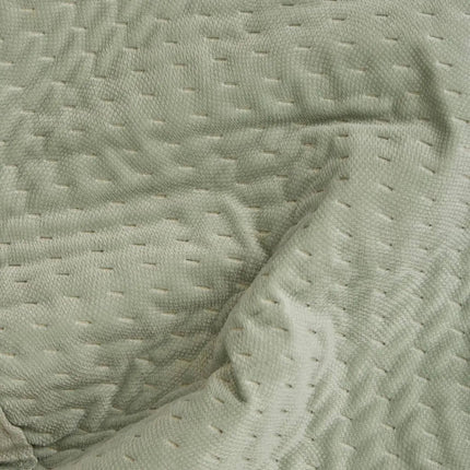 Beddensprei Lilou 240 x 260 cm - Celadon Groen - Inclusief 2 Kussenslopen - Donsvervang Polyester - Dekmatras