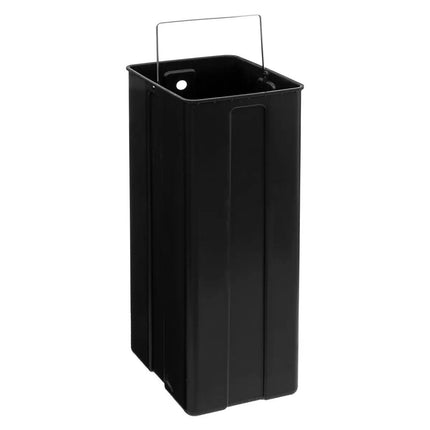 5Five Dubbele Prullenbak/pedaalemmer Ariane - zilver - rvs metaal - 2 x 30 liter - 49 x 40 x 67cm - keuken