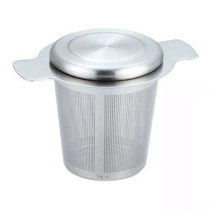 Kinghoff KH1650 Theezetfilter met Deksel - Hoogwaardig RVS 18/10 Theezeef - Ø 7,5 cm