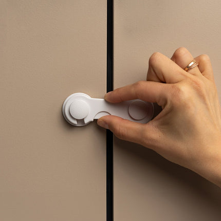 SIPO Meubelbeveiliging Set 10-delig - Kinderveiligheidsslot voor Kasten en Laden - Zelfklevend Wit ABS Plastic - Deur veiligheidsslot