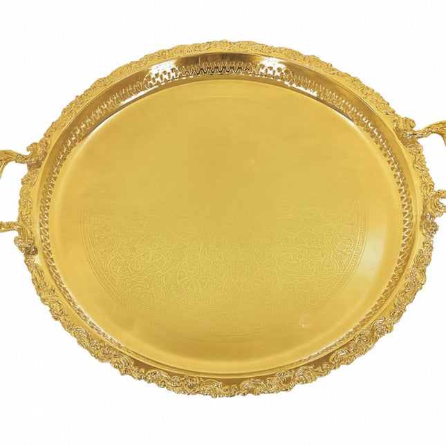 Hakal Ronde Dienblad Goud 45cm