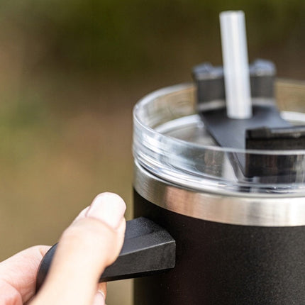 Klausberg KB-7942 Thermische Mok - 1100 ml - Dubbelwandige Isolatie - Met Handvat en Drinkdop - Geschikt voor Warme en Koude Dranken - Thermoskan - Thermosfles - Thermosbeker - Warmhouder voor Drank