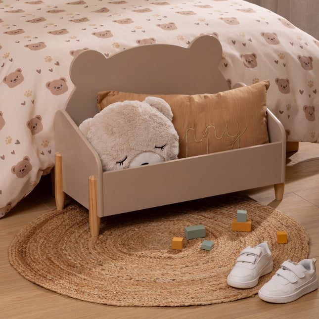Atmosphera Kids Opbergkist Beer - 61x29x44cm - Bruin