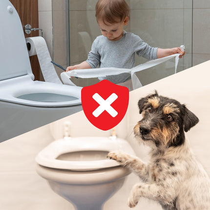 SIPO Toiletbril Slot met Sterke Tape - Veiligheidsslot tegen Openen voor Kinderen en Dieren - Snel te Monteren zonder Boren