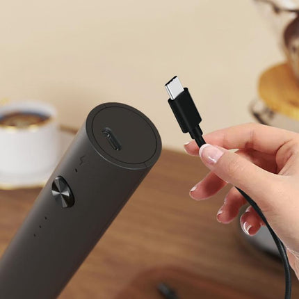 KINGHoff Elektrische Melkopschuimer – Draadloos – USB-C Oplaadbaar – 3 Snelheden – 2 Opzetstukken – KH-2001