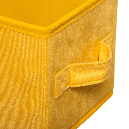 5Five Opbergmand/kastmand - zwart - 29 liter - 31 x 31 x 31 cm - Opbergboxen - Vakkenkast manden - polyester