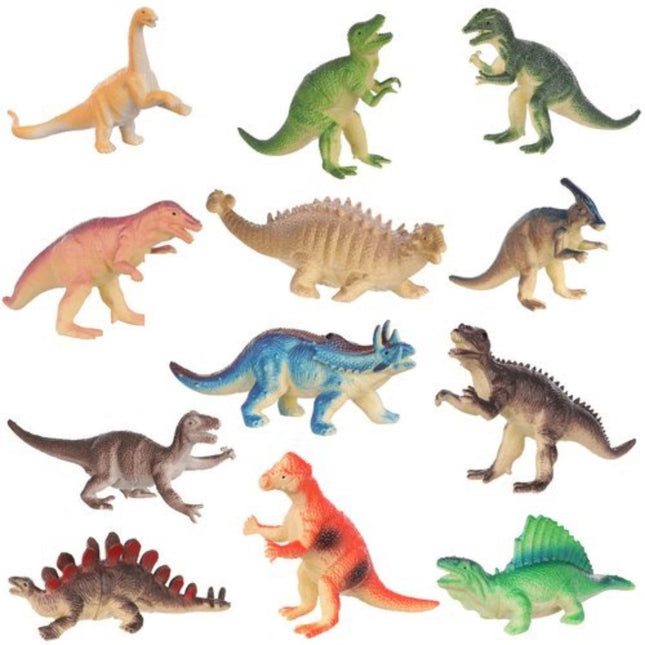 Kruzzel Dinosaurus Speelfiguren Set van 12 - Ontdek de Prehistorie