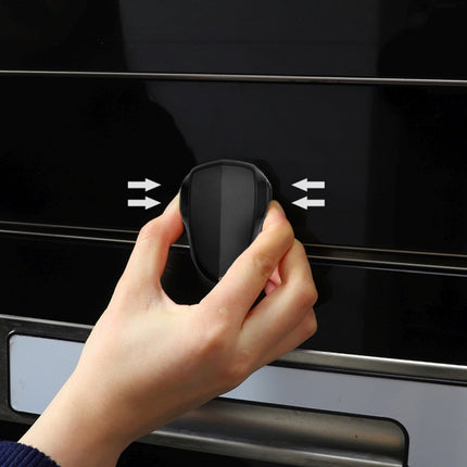 SIPO Ovenslot 9,2x9x2,8 cm - Veiligheidsslot Ovendeur tegen Openen door Kinderen - Eenvoudige Installatie - Slot voor oven - Zwart