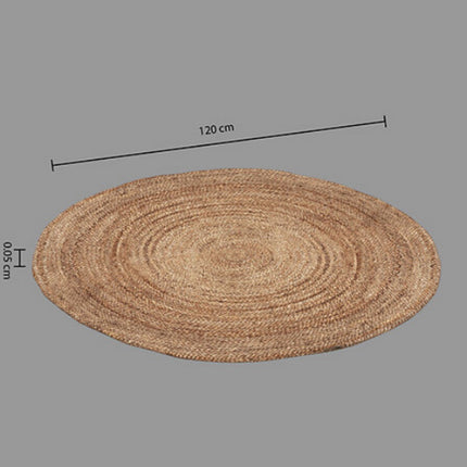 Rond Juten Vloerkleed - Natuurlijke Jute Ø 120 cm - Jute Vloertapijt - Kleed - Tapijt