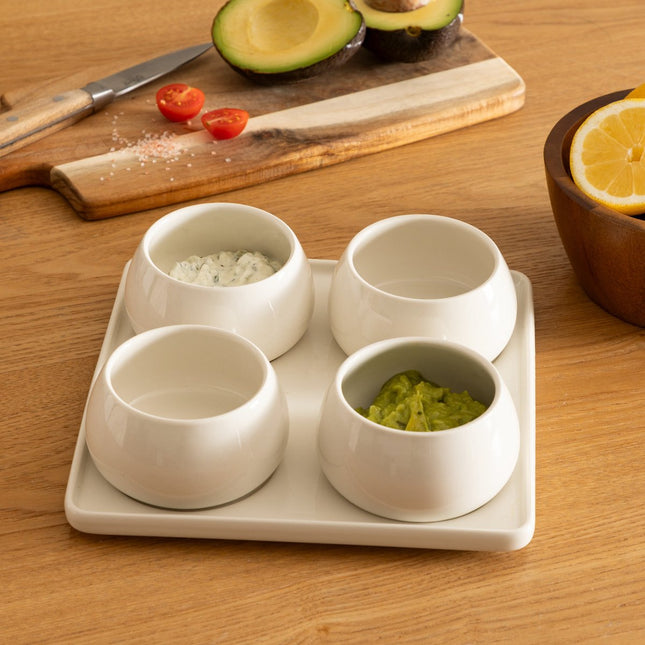 Secret de Gourmet Nora Aperitief set - 5-delig - Wit