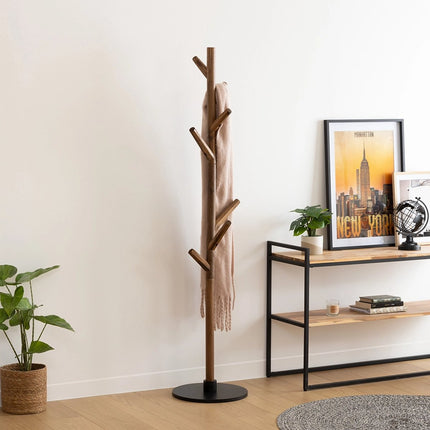 5Five Houten staande kapstok - Lichtbruin/zwart