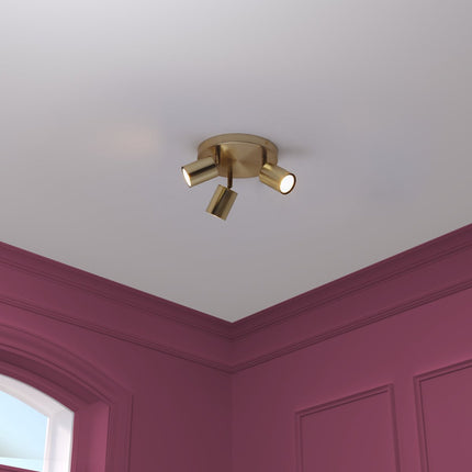 Atmosphera Vico Plafondlamp - Ø20xH14cm - Goud