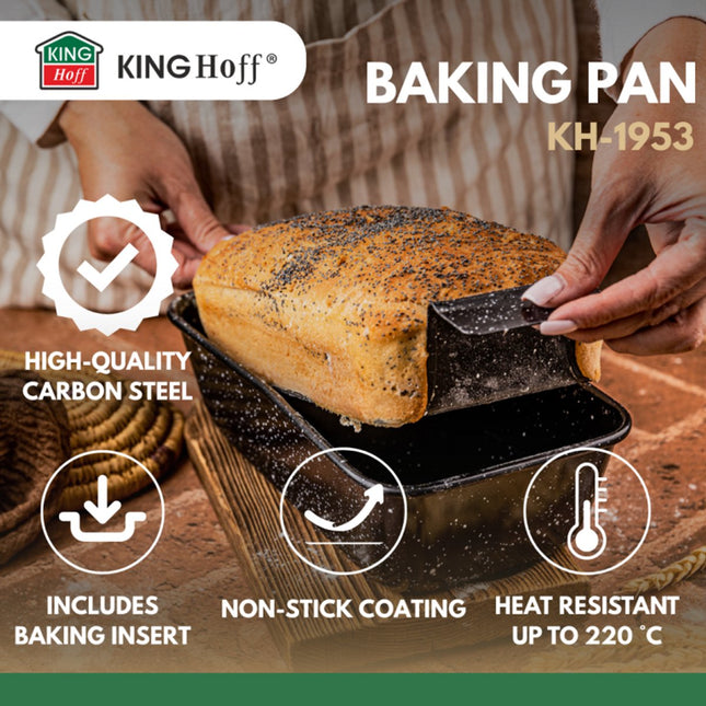Kinghoff Bakblik 24 cm met Uitneembare Insert - Multifunctioneel Blik voor Brood, Cake, Ovenschotels - Bak Blik - Cakevorm - Bakvorm