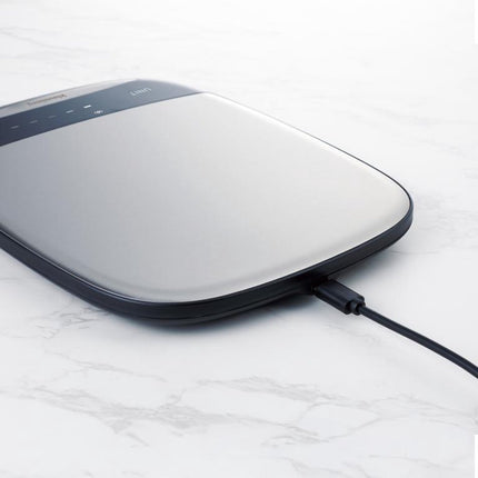 Klausberg KB-7936 Digitale Keukenweegschaal 10 kg – RVS INOX, USB-C Oplaadbaar, 1g Nauwkeurig, TARE Functie, Vloeistofmeting