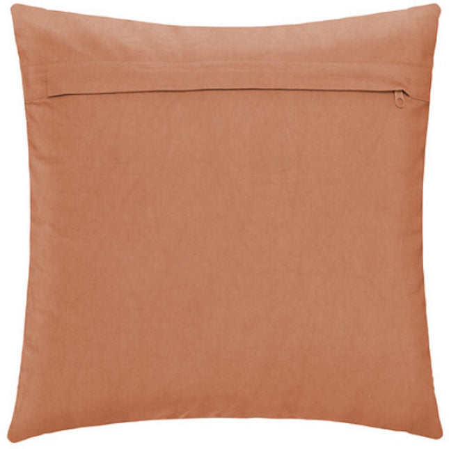 Inca Terracotta Kussen 40x40 cm - Getuft Katoen Mix Kussen - Met Rits - Sierkussen
