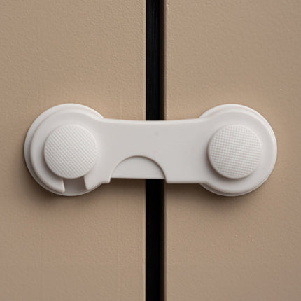 SIPO Meubelbeveiliging Set 10-delig - Kinderveiligheidsslot voor Kasten en Laden - Zelfklevend Wit ABS Plastic - Deur veiligheidsslot