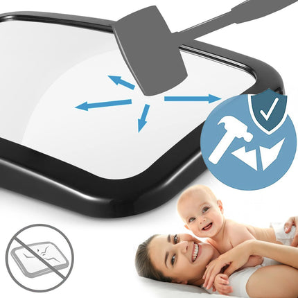 SIPO Autospiegel Baby Observatie Spiegel - Veiligheids Spiegel voor Kinderzitje - Snel Te Monteren - 19x30 cm - 1 Stuk