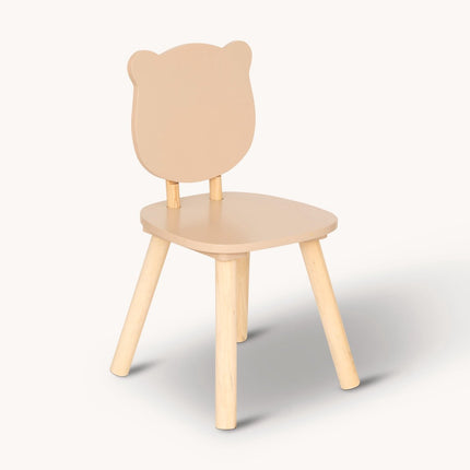 Atmosphera Kids Teddybeer kinderstoel - 26x26x49cm - Beige