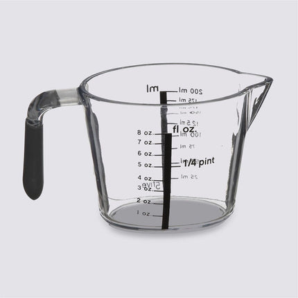 Maatbeker glas 200 ml transparant
