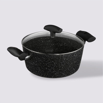 Pan Aluminium 24 cm zwart zwart