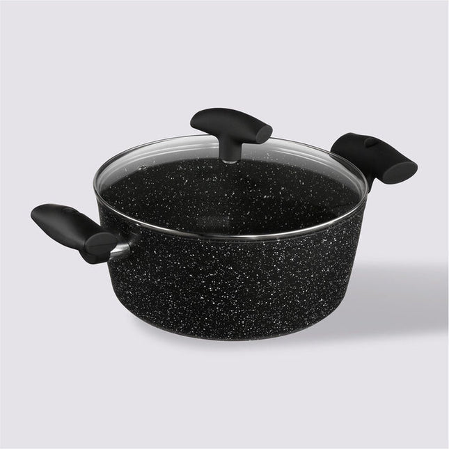 Pan Aluminium 24 cm zwart zwart