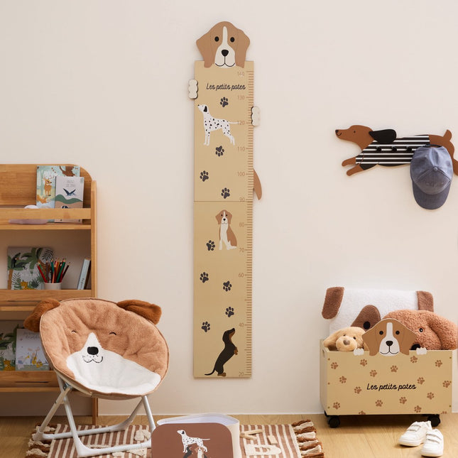Atmosphera Kids Groeimeter Woef - Kindermeetlat - B29xH140cm - Beige
