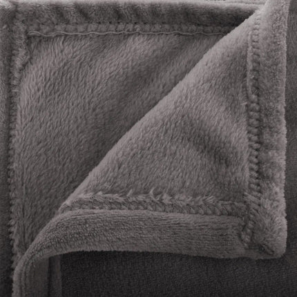 Atmosphera - Plaid - Flanel - Deken - Warm - Grijs - 130 x 180 cm
