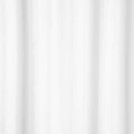 5Five Douchegordijn - wit - polyester - 180 x 200 cm - inclusief ringen - Voor bad en douche