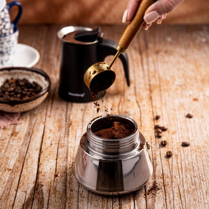 Klausberg Espressokoffiezetapparaat KB-7847 – 12 Kopjes – RVS – Geschikt voor Inductie - Espresso Maker - 600ml - Percolator