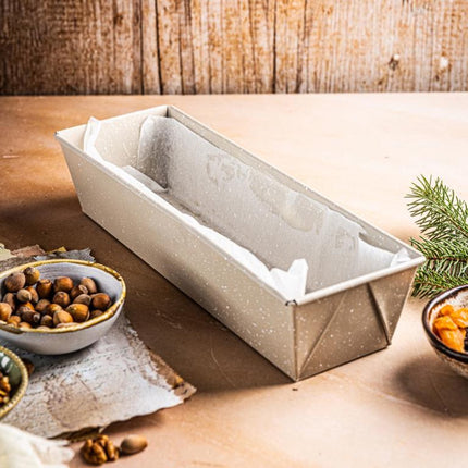 KINGHoff Cakeblik KH-1973 - 35 cm Rechthoekige Vorm - Anti-Aanbak Laag - Geschikt voor Cake en Brood - Ovenbestendig tot 220°C - Cakevorm - Bakvorm