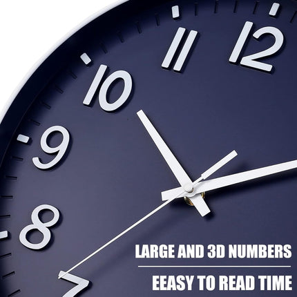 30 cm stille wandklok sluipende seconde met Arabisch cijfer zonder tikken voor decoratie woonkamer, keuken, kantoor, slaapkamer