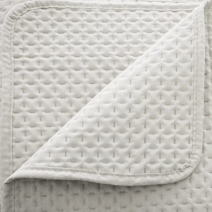 Atmosphera Bedsprei Dolce Vita - ivoor wit - 240 x 260 cm - polyester - luxe motief - plaid - met 2 kussenslopen