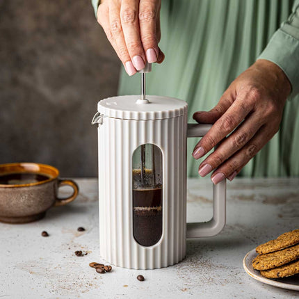 ZUIGER KOFFIE-/THEEZETAPPARAAT 350 ml KLAUSBERG KB-7743 WIT