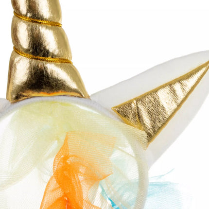 Kruzzel Unicorn / eenhoornkostuum 122‑128 cm – jurk, vleugels & hoofdband