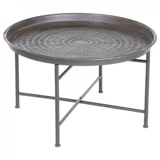 Salontafel | Bijzettafel | Metaal | Grijs | L65xB65xH39,5cm