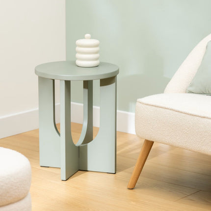 Atmosphera Bijzettafel Bloom - Ø40xH51cm - Patinagroen
