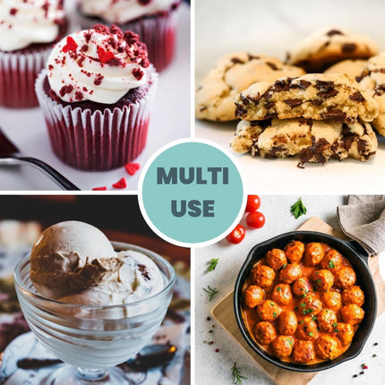 Koekjesschepper, ijsschepper, roestvrij staal 18/8, koekjesscheppers voor bakken, 4 eetlepels/60 ml/2 oz koekjesdeegschepper, ijsschepper met ontgrendelingshendel, koekjesschepper voor bakken (#16)