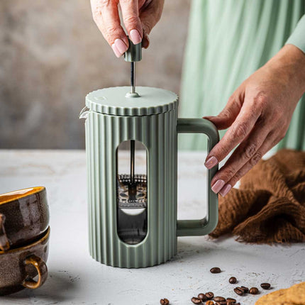 ZUIGER KOFFIE-/THEEZETAPPARAAT 1000 ml KLAUSBERG KB-7755 GROEN