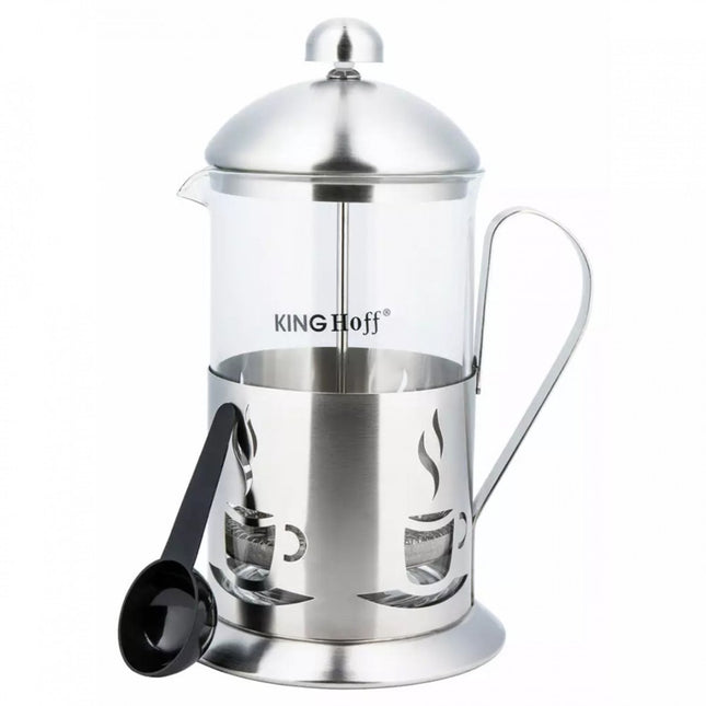 KINGHOFF KOFFIE-/THEEZETAPPARAAT MET DRUK 600 ml KH-4831