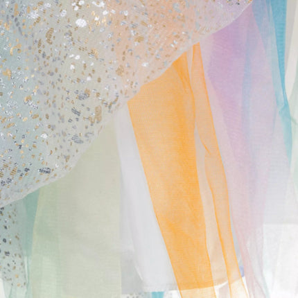 Kruzzel Unicorn / eenhoornkostuum 122‑128 cm – jurk, vleugels & hoofdband