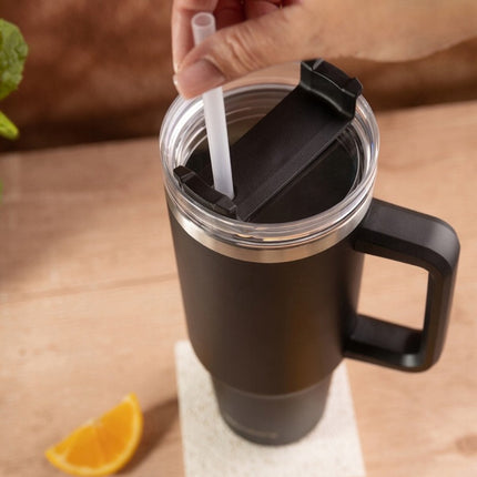 Klausberg KB-7942 Thermische Mok - 1100 ml - Dubbelwandige Isolatie - Met Handvat en Drinkdop - Geschikt voor Warme en Koude Dranken - Thermoskan - Thermosfles - Thermosbeker - Warmhouder voor Drank