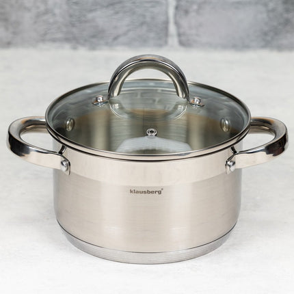 Klausberg 7121 - kookpan met deksel - 1.0L - Ø14 cm