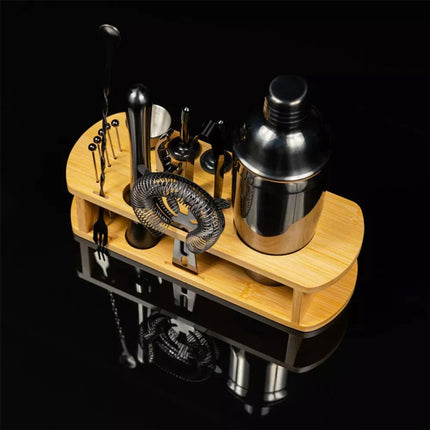 Klausberg 7582 - Barset - cocktailset - bartending - 16 delig - Zwart