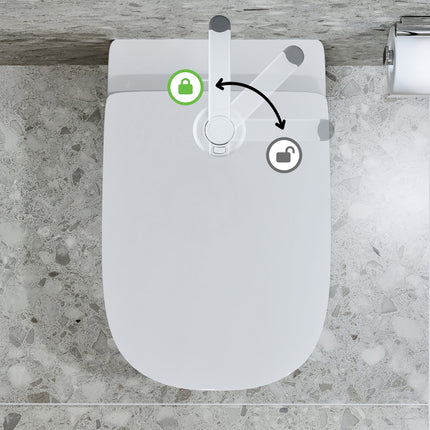 SIPO Toiletbril Slot met Sterke Tape - Veiligheidsslot tegen Openen voor Kinderen en Dieren - Snel te Monteren zonder Boren