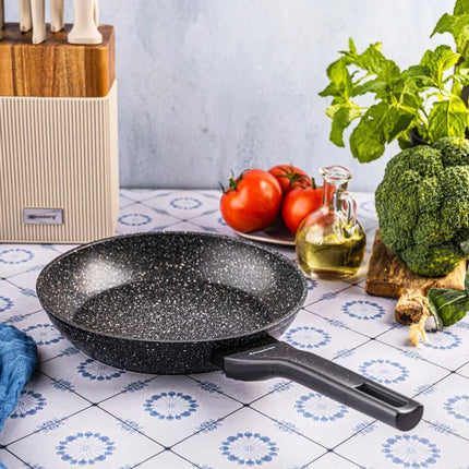 Klausberg KB-7988 Marmeren Koekenpan 24 cm – Anti-aanbak, Inductiegeschikt, Lichtgewicht & Krasvast