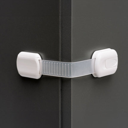 SIPO Strap Lock 6-delig - Verstelbaar Veiligheidsslot voor Laden en Kasten - Zelfklevende Meubelbeveiliging tegen Kinderen - Kastsloten -