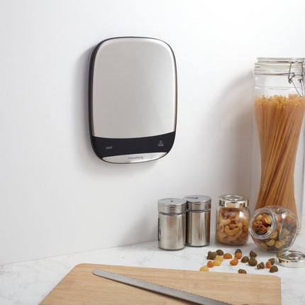 Klausberg KB-7936 Digitale Keukenweegschaal 10 kg – RVS INOX, USB-C Oplaadbaar, 1g Nauwkeurig, TARE Functie, Vloeistofmeting