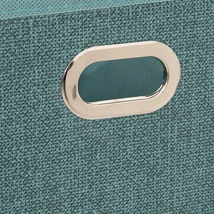 5Five Opbergmand petrol blauw - 31 x 31 x 15 cm (M) - Opvouwbaar